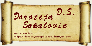 Doroteja Šopalović vizit kartica
